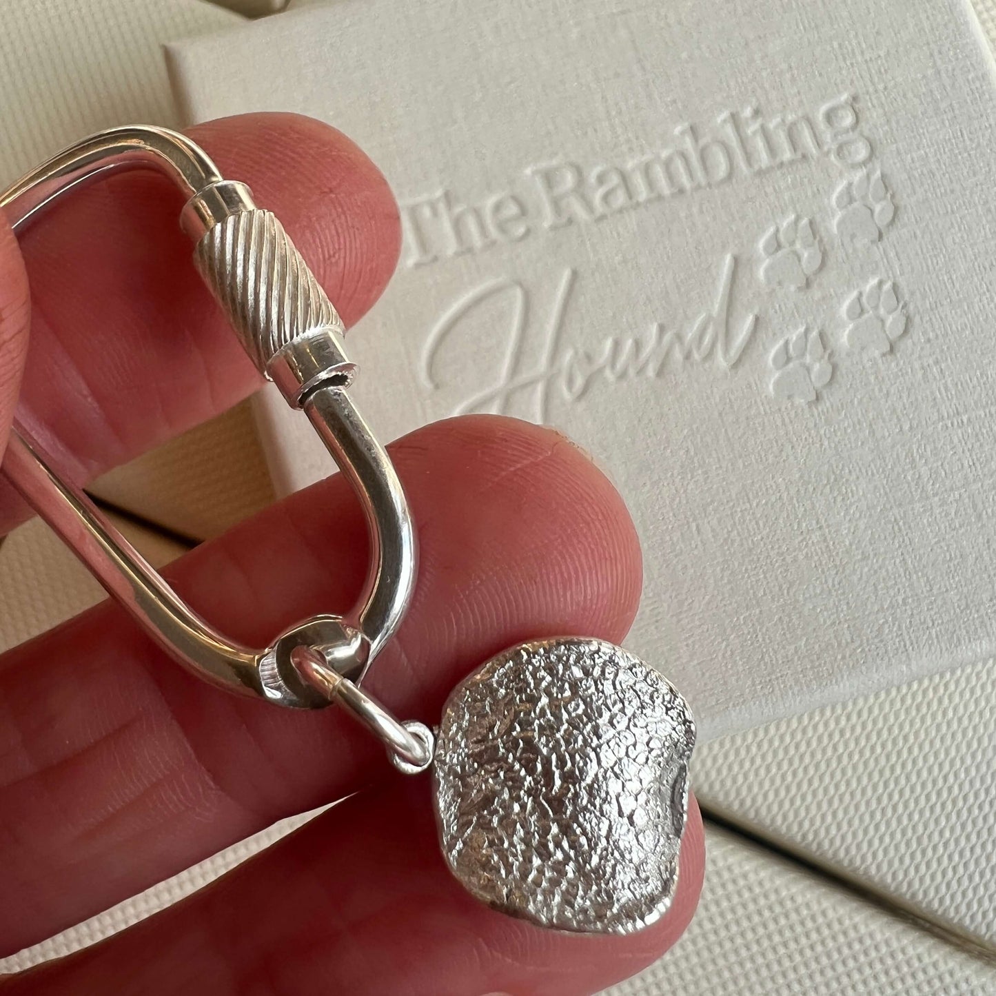 Dog Paw/Nose Imprint Keyring