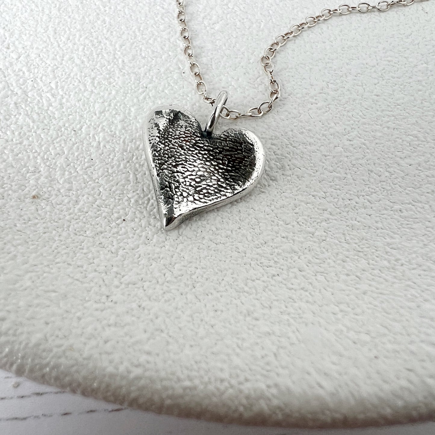 Heart Paw Imprint Pendant