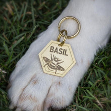 Load image into Gallery viewer, Bee Dog ID Name Tag
