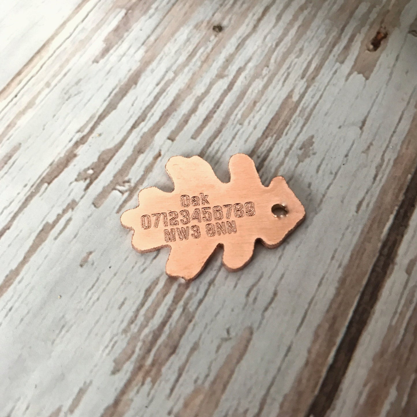 Oak Leaf Dog ID Tag