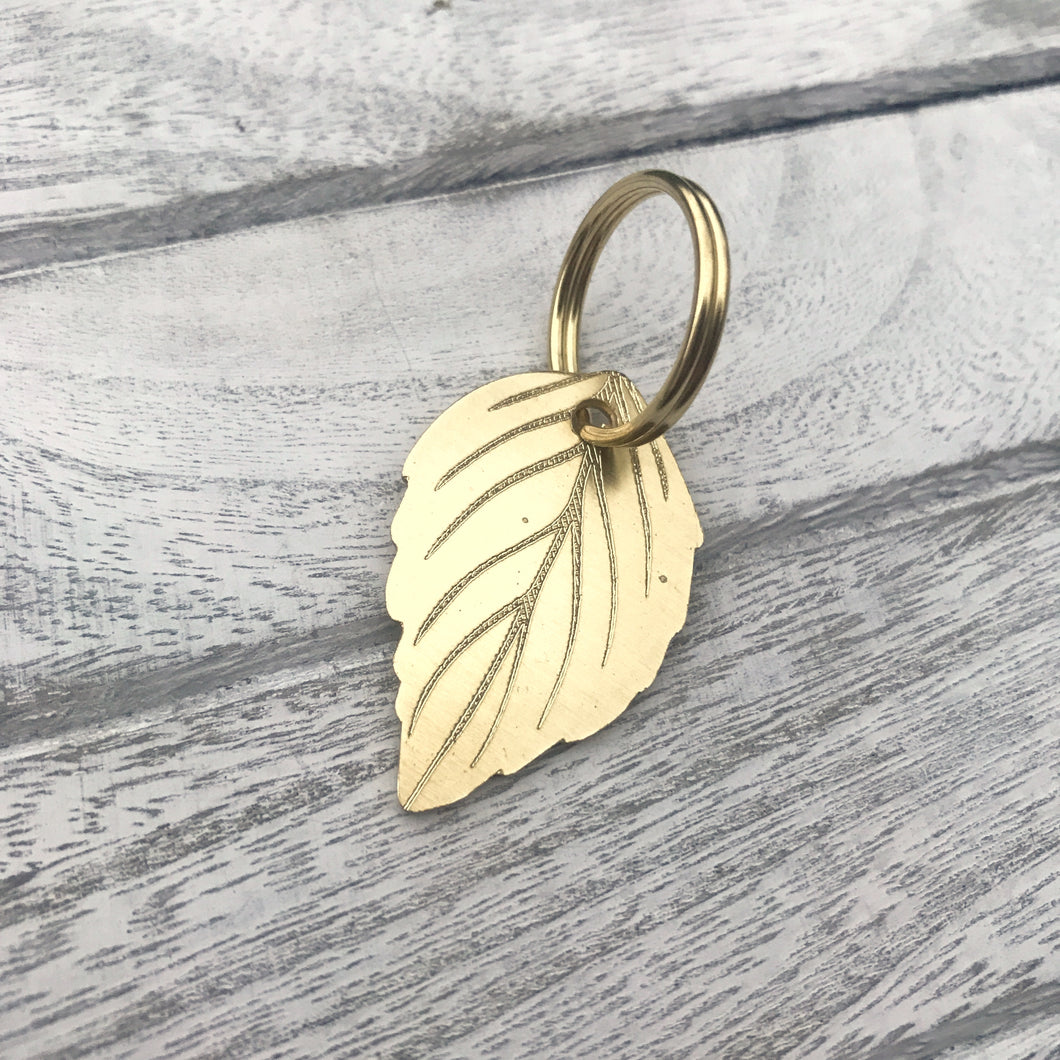 Spring Leaf Dog ID Tag