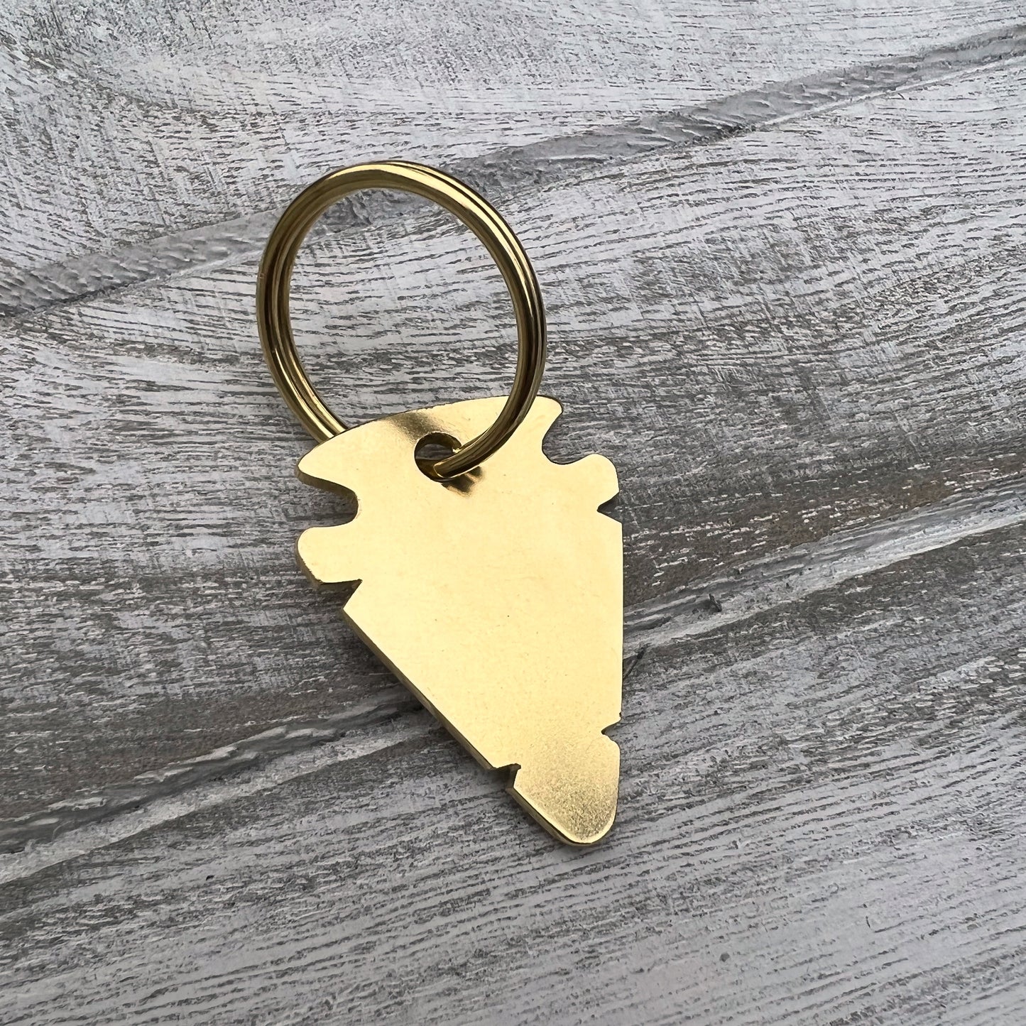 Brass Arrow Head Dog ID Tag