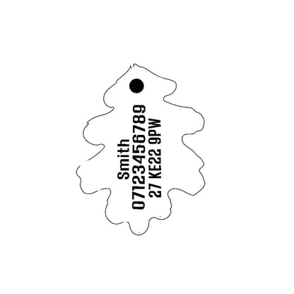 Oak Shape With Text In
