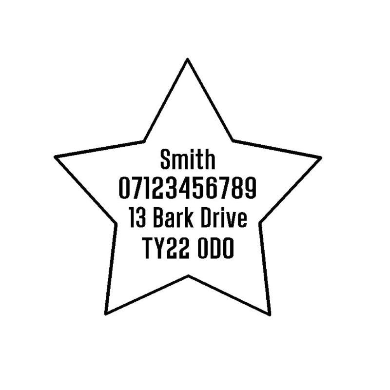 Text in Star Shape