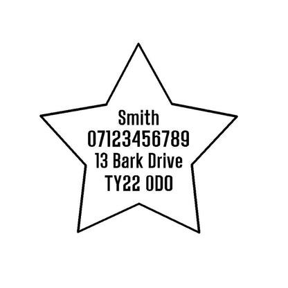 Text in Star Shape